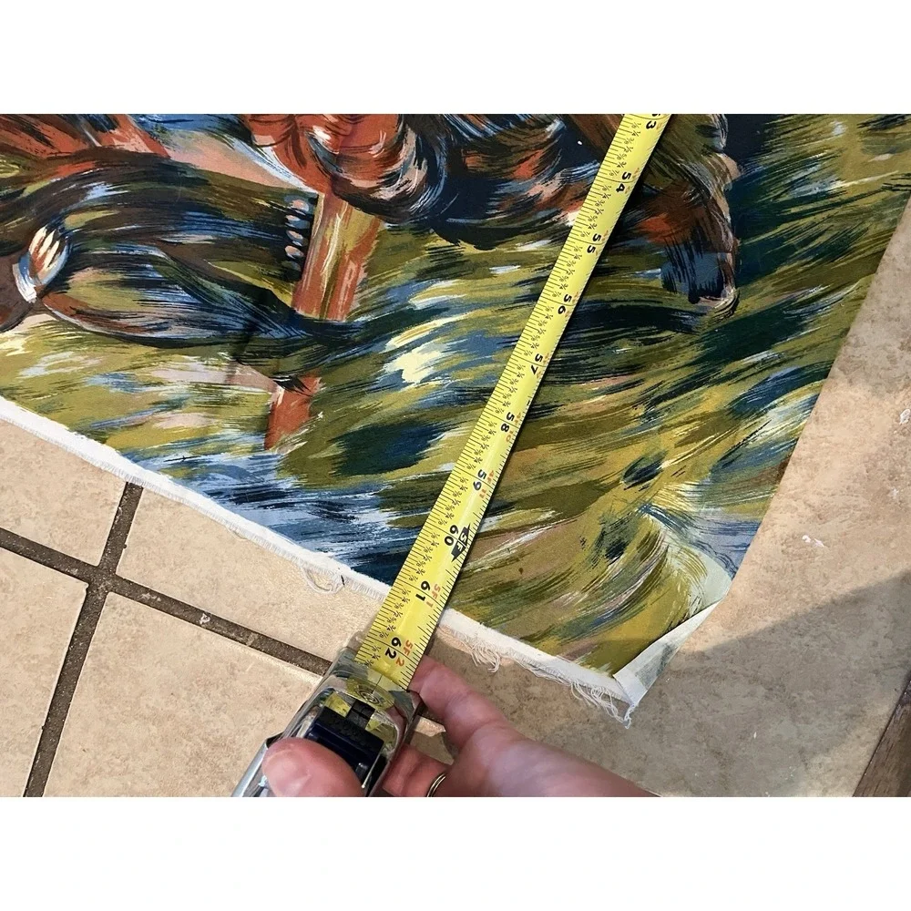 Large Fabric Panel Piece Impressionist Painting Monet Look Quilting Crafts 61x32